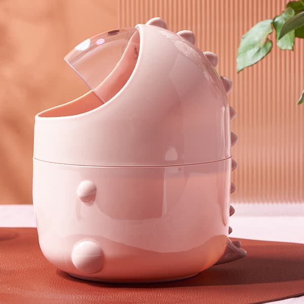 Mini - Søppelbøtte for skrivebord (rosa) 16,5 * 12,5 cm