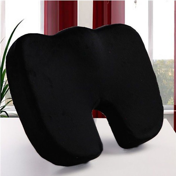 Ergonomisk Design Ortopedisk Sittdyna för Svanskotan, Memory Foam och Gel Sittkudde för Lindring av Ischiasvärk och Halkfri Botten, Ergonomisk Design för