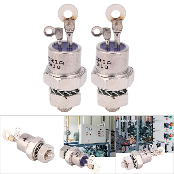 2 stk. Siliciumstyrede Rectifier Skrue Type Thyristor 25RIA120 SCR til Motorstyring