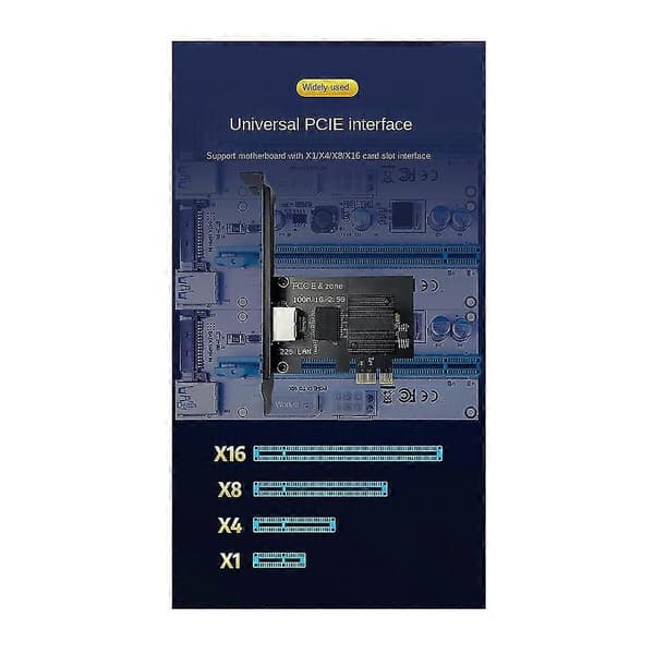 2.5g Single Port Gigabit 2500m I225 Pci-e Kablet Desktop Spil Gaming Netværk