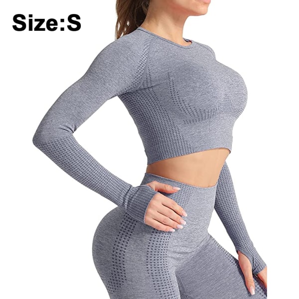 2 pieces/1 set of  Women Seamless Workout Outfits Athletic Set L