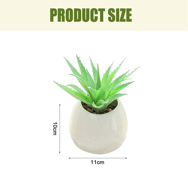 Simulerte sukkulenter bonsai store keramiske potter veggdekor