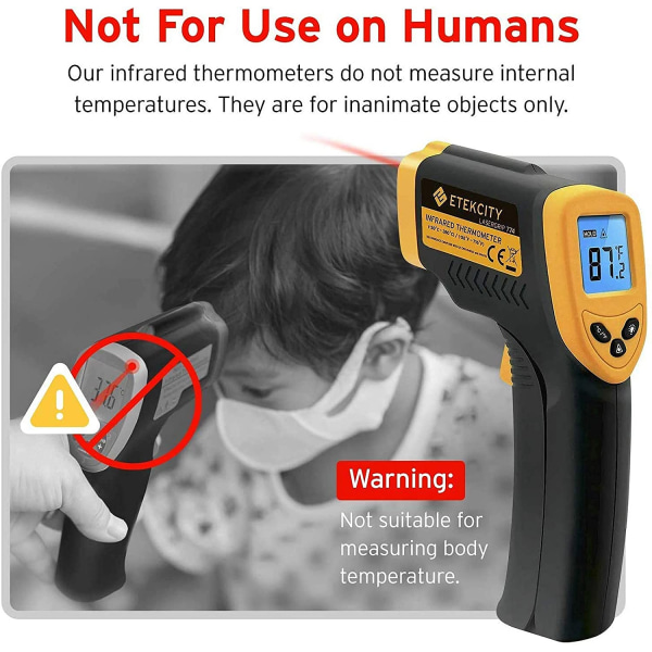 Berøringsfri infrarød digital laser infrarød termometer med