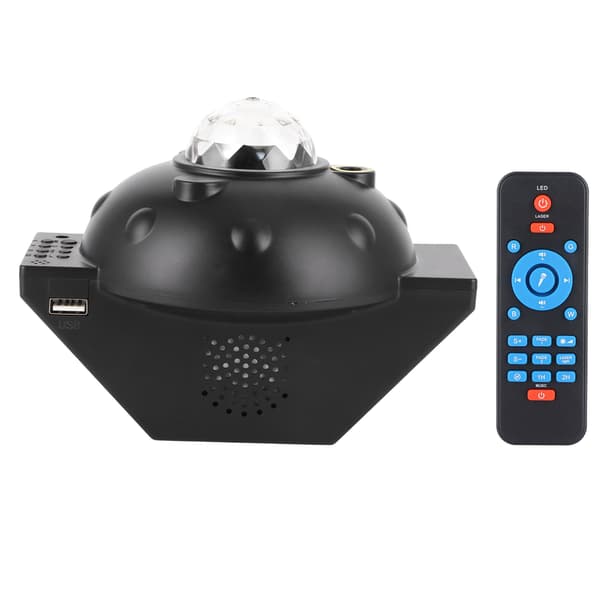 Bluetooth Projektorlampe Multifunksjonell Fjernkontroll Timer USB-lys for Feriefest 100-240V US Plugg