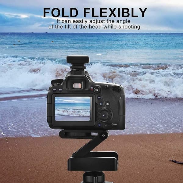 Z-beslag til DSLR-kameraer, Premium Materiale Flex Tilt Hoved med Quick Release Plade for problemfri stativtilslutning