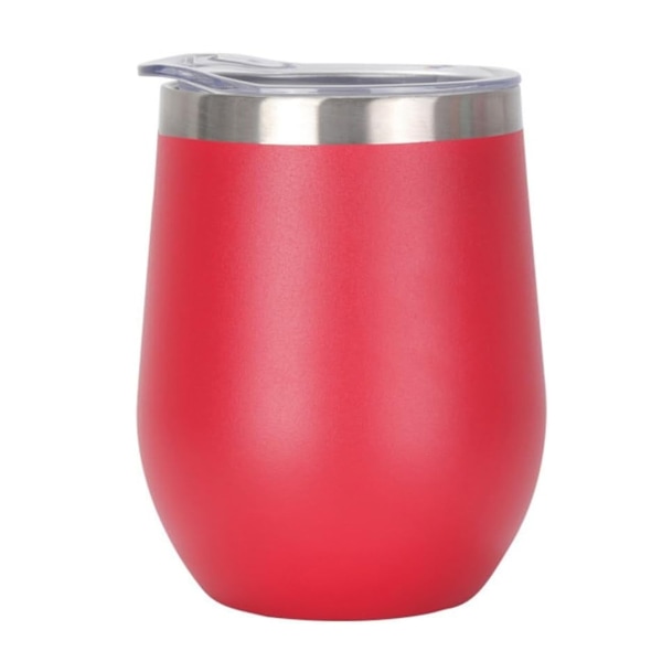 Isolert vannflaske BPA-fri lekkasjesikker varm kald rustfritt stål isolert krus for reise utflukt hjem 12oz 360ml rød 12oz
