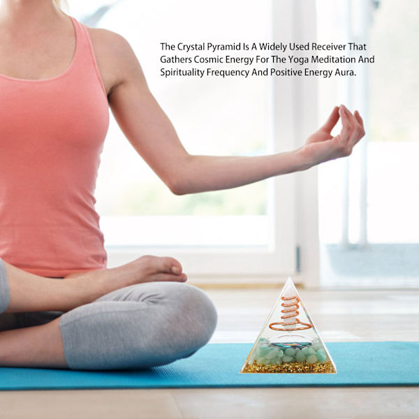 6cm energigenerator organisk jordpyramid positiv energihelande kristallpyramid meditationspyramid