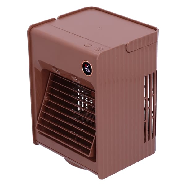 2 i 1 Oscillerende Spray Luftfugter Ventilator med Lys USB Opladning Desktop Luftkøler Ventilator til HjemmeKaffe