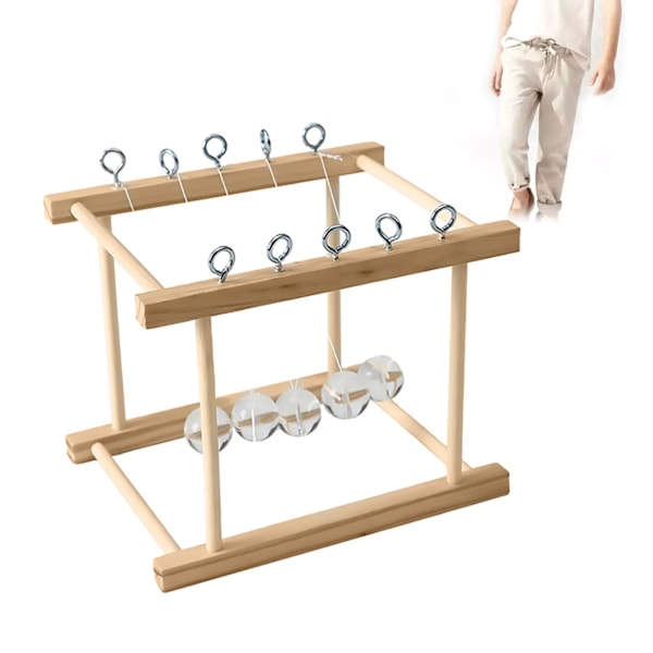 Newtons Vugge DIY Vitenskapseksperiment Leke for Barn Utdanningsintelligensutviklende Leke