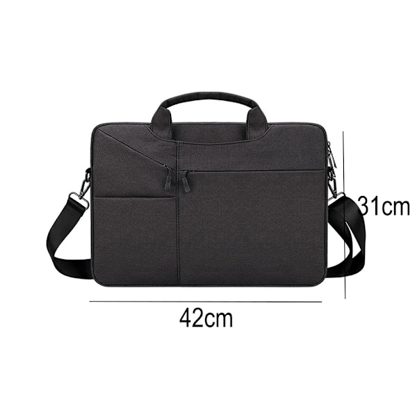 Laptopväska 15,6 tum Datorfodral med Axelrem