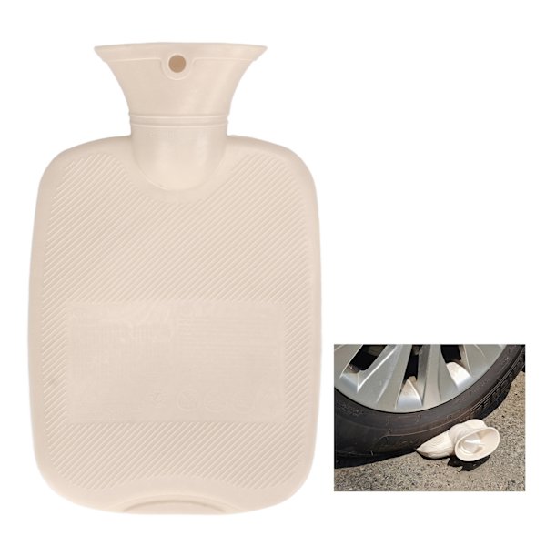 Plush Varmtvannflaske 1000ml Bred Munn Anti-Skli Tekstur Varmtvannflaske med Vaskbar Myk Plush Deksel for Skole Kontor Lilla