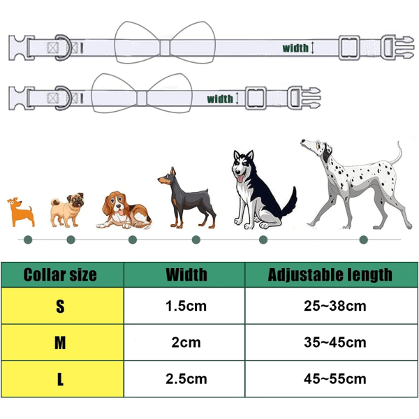 Julhalsband för hund, husdjurshalsbandspresent för små, medelstora och stora hundar