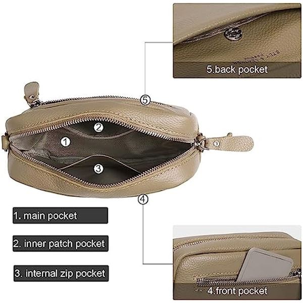 Crossbody-väskor för kvinnor Crossbody-kameraväska Handväska Tjock rem