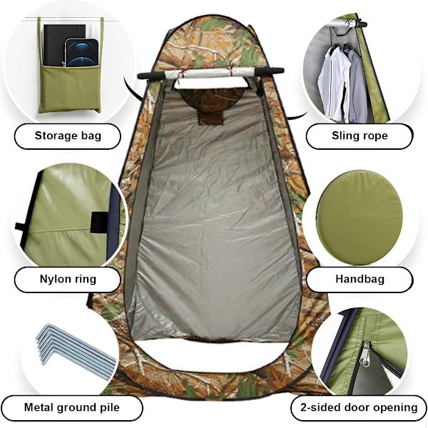 Pop Up Tält 75 tum x 47 tum x 47 tum, Camouflage Sekretess