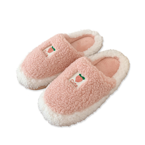 Tofflor för kvinnor Fuzzy Cute Animal Memory Foam Indoor House Sl