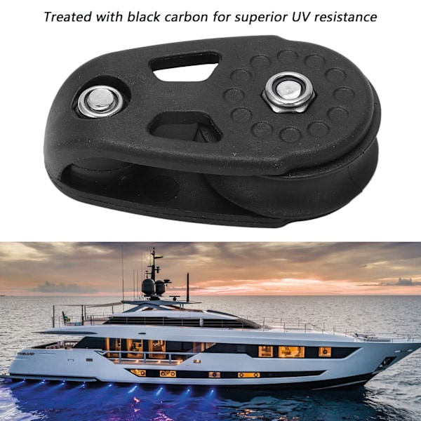 2 stk Kajakk Talje Tungt Nylon Robust UV-Bestandig Marine Talje Hjul for Skip Yacht Kano