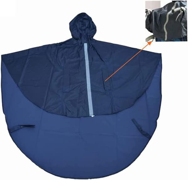 Avancerad universell vattentät poncho med rullstolsluva