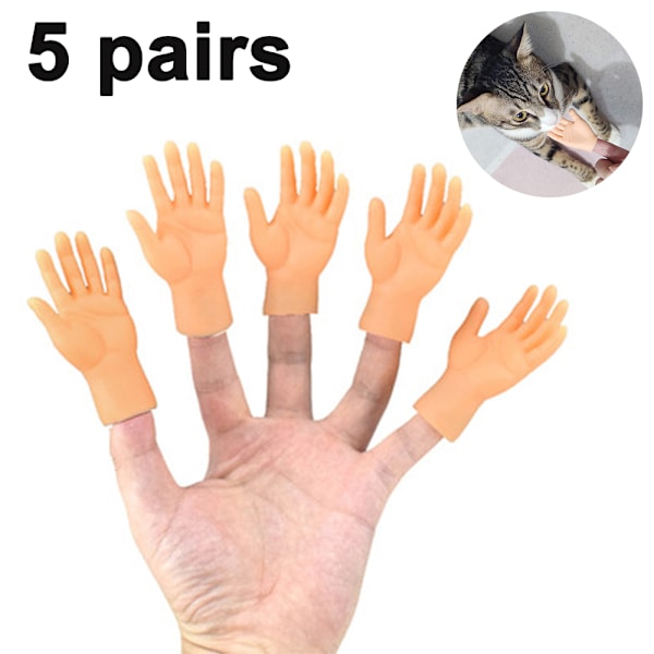 Accroutrements 10 st fingerhandskar / 10 st fingerhandskar för fingerhandskar | Mjuka vinylfingerdockor