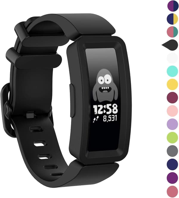 Kompatibel med Fitbit Ace 2 Bånd til Børn 6+, Blød Silikon Br