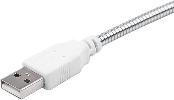 Computer USB-lys, 5V Mini Fleksibel Svanenhals USB-opladningslampe