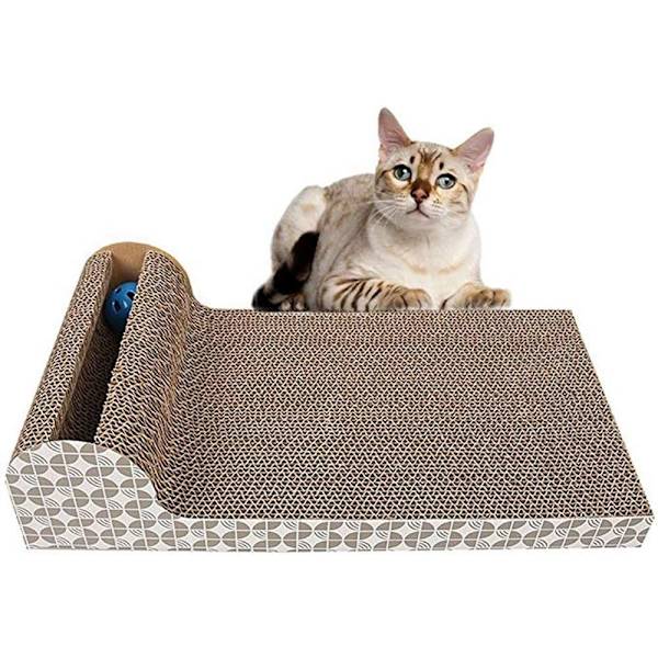 Katt leksak, katt skrapbräda, fiolbräda med halkfri golvstopp, katt leksak aktivitet