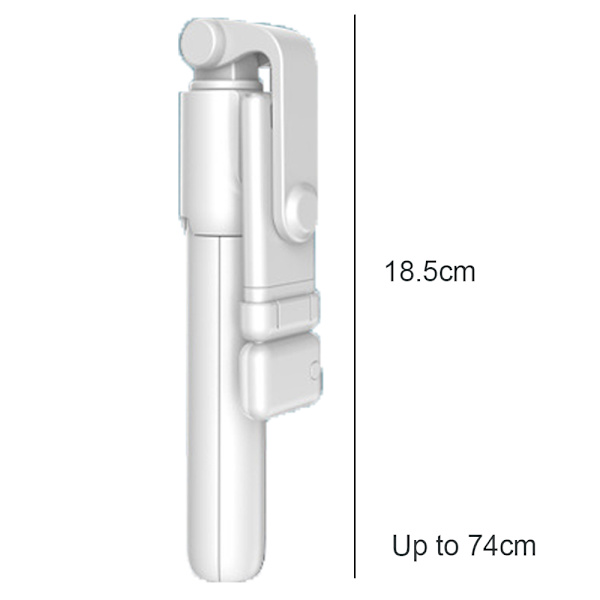 Selfie Stick, Bærbar Aluminium Selfie Stick Stativ med