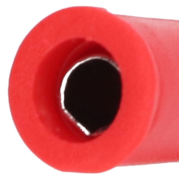 10 stk Testledningskrokodiller Klips Messing PVC Isolerte Sikkerhetsmultimeterklips for 4 mm Bananplugg Rød