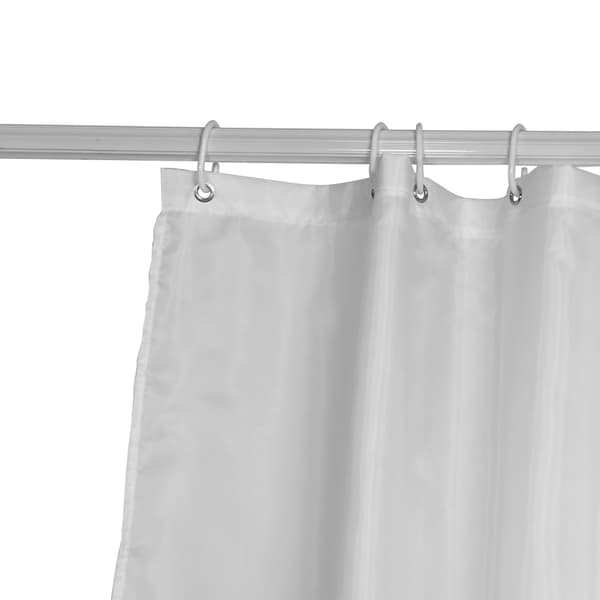 Stilig dusjforheng med teksturert design, polyestermateriale sikrer holdbare rustfrie maljer, enkel installasjon med 12 maljer