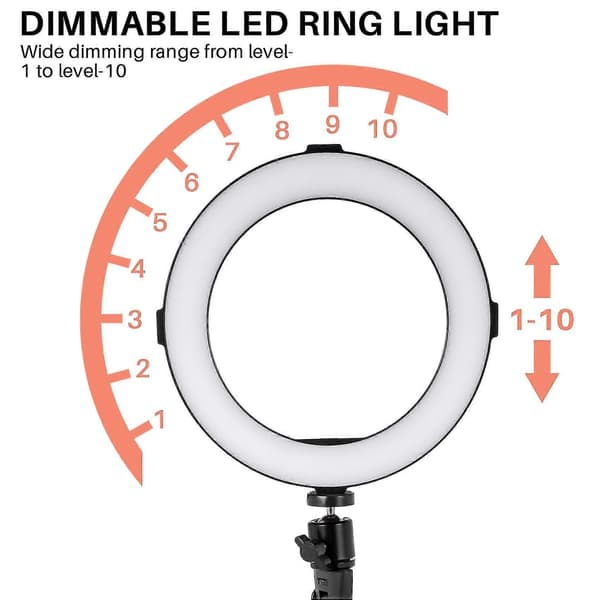 Fotograferingsring 20cm LED Sminkeringlampe Med Tr Usb-plugg For Video