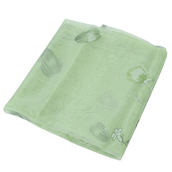 1x2m Fönster Voile Eleganta Fönster Voile Gardiner för Balkongrum DekorationGrön