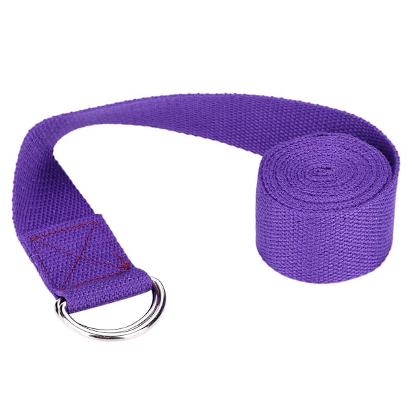 Bomullsblandningar D Spänne Ögla Stretching Tränings Yoga Rem Bälte 1.8M Längd