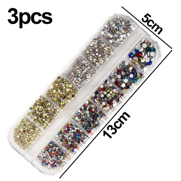 Crystal Flatback strass nail art style 5