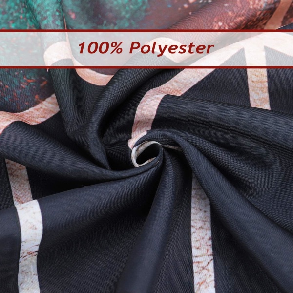Duschdraperi 180 x 180 cm Grå Marmor Geometriska Duschdraperier