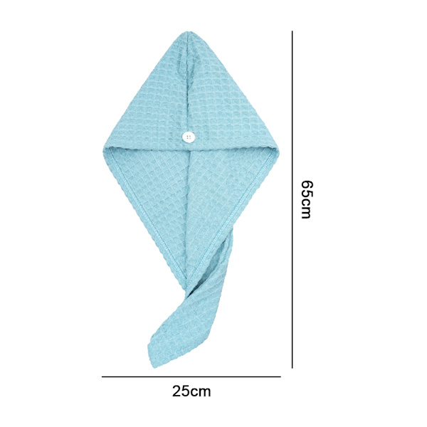 2-pack mikrofiber snabb torkande hår turban handduk wrap, absorberande