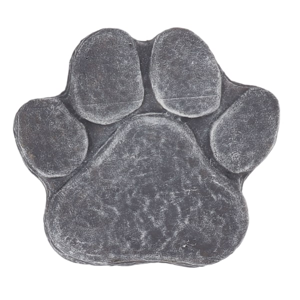 Dog Pawprint Memorial Stone,DIY Lettering Dog Grave Marker Pet Monument for Outdoor Lawn Patio Rock,Grey