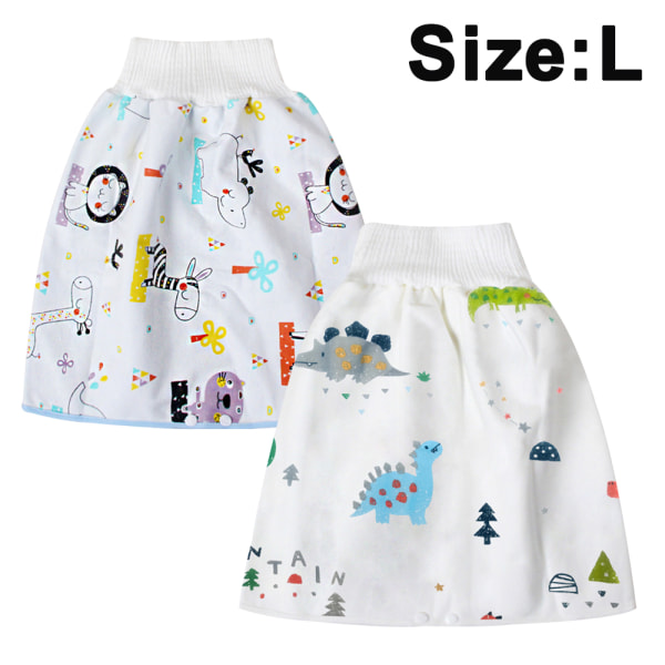 2 Pieces Children Diaper Skirt Shorts Washable Baby Potty