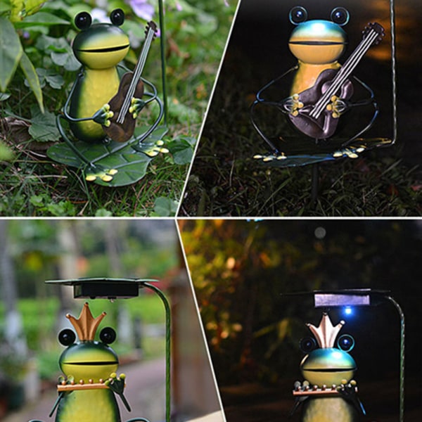 Garden Solar Lights, Frog Garden Stake Lights, för Pathway