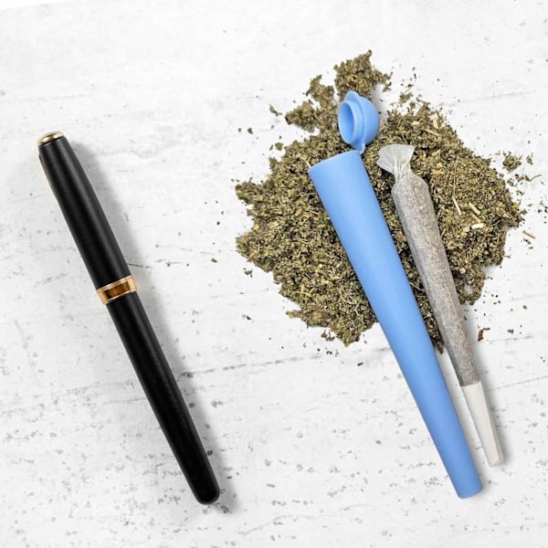5 Stycken Joint Hållare, 120mm Återanvändbar Joint Case Tub Plast Cigarettfodral Vattentät Cone Holder Lufttäta Tubes för säker förvaring