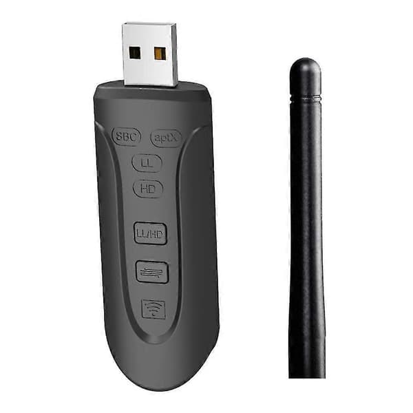 Usb Bluetooth Dongle Adapter Bt 5.3 Trådløs Lyd Computer Adapter Aux 3.5 Rac Aptx Hd Adaptive Sp