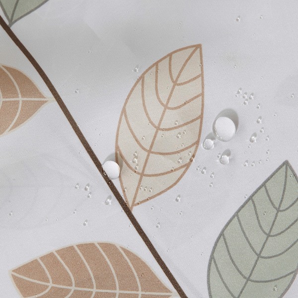 Duschdraperi, Botaniskt Mönster Badrumsinredning, Snabbtorkande Vattenavvisande Duschdraperi i Polyestertyg, Duschdraperiset med Eukalyptusdesign