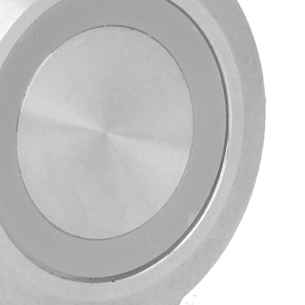 5 stk Momentære Trykknapper Metall Auto Reset Ultra Tynn Vanntett med LED 25mmDC3~6V Rød