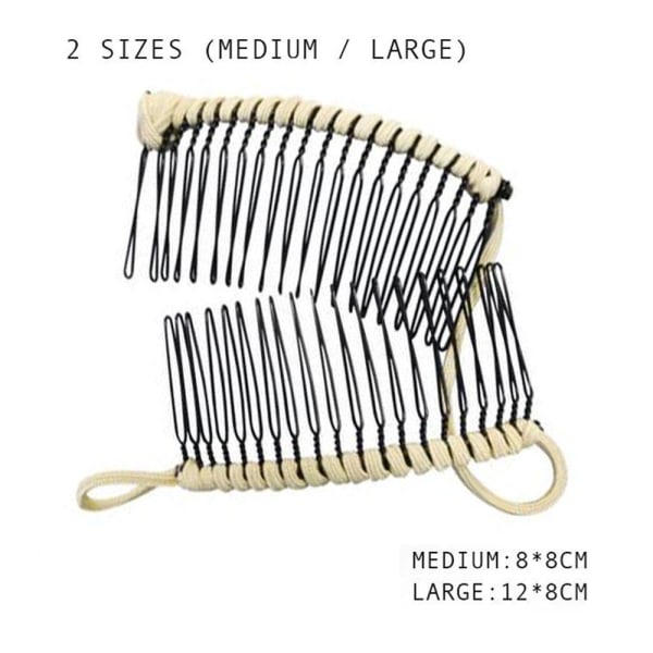2-delt banan hårklipp, 30 tenner, beige