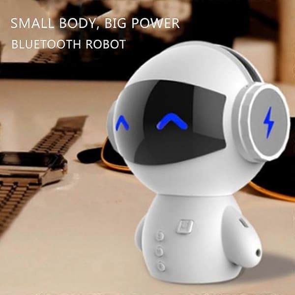 Trådlös Bluetooth-kompatibel högtalare med djupt basljud White