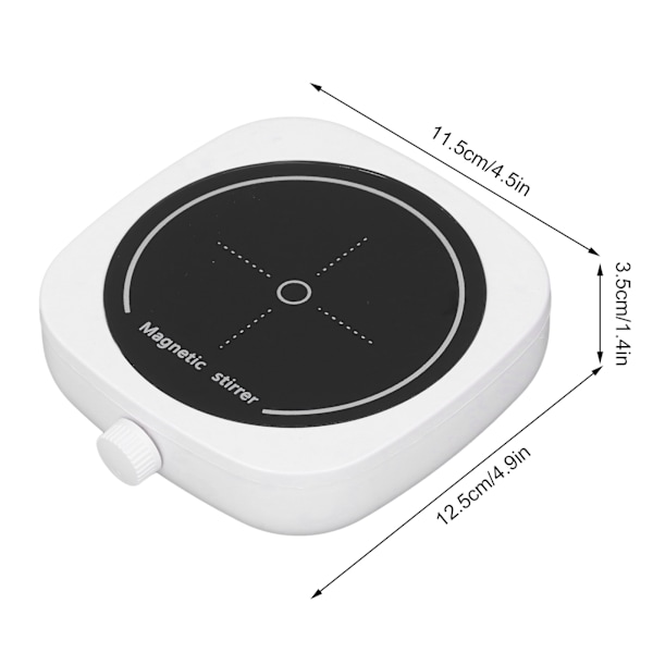 Magnetisk omrörare Tyst Mini USB Magnetisk Vätskeblandare för Bryggning Vetenskaplig Forskning 1L Kapacitet