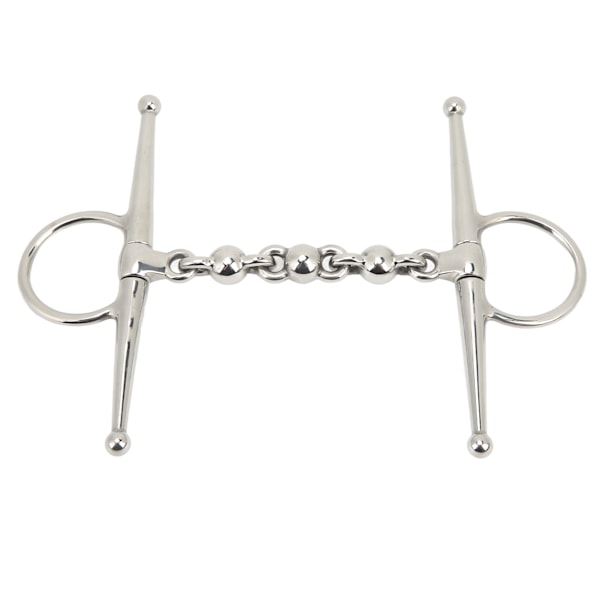 135mm Hestebitt i Rustfritt Stål med Full Kjeve Snaffle Bit med Kulekjede