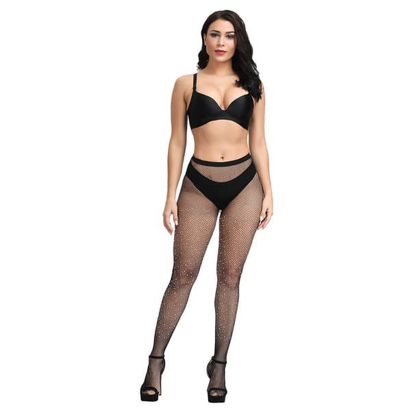 Noir 1-pack, dam Mesh strumpor halv - per?age hög midja