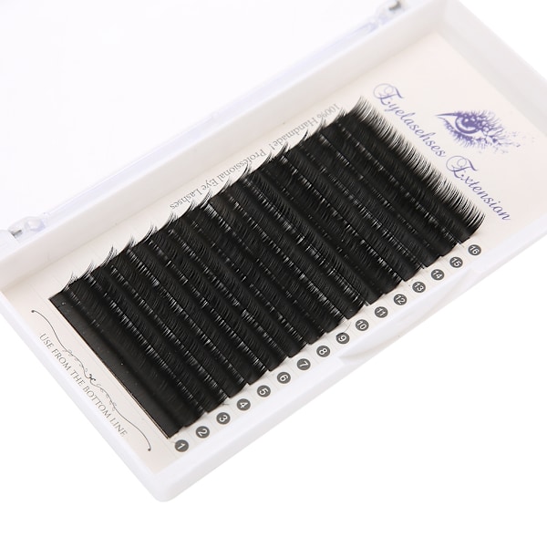16 Rader/Brikker Individuelle Naturlige Myke Kunstige Vipper Forlengelse Lange Falske Vipper 0.05 J