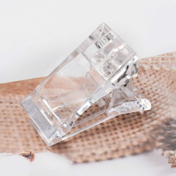 10 st nagelspetsklämmor för snabb byggande poly UV-byggare assistentverktyg DIY manikyrverktyg plastfingerförlängningsklämmset