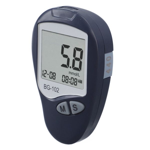 Blodsukkermåler Kit Bærbar Præcis Diabetes Test Meter med Lancet Enhed Teststrimler til Hjemmeselv Blodsukkerovervågning