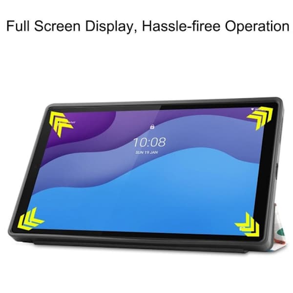 Tri-fold etui til Lenovo Tab M10 HD Gen 2 - Sommerfugl Multifarvet